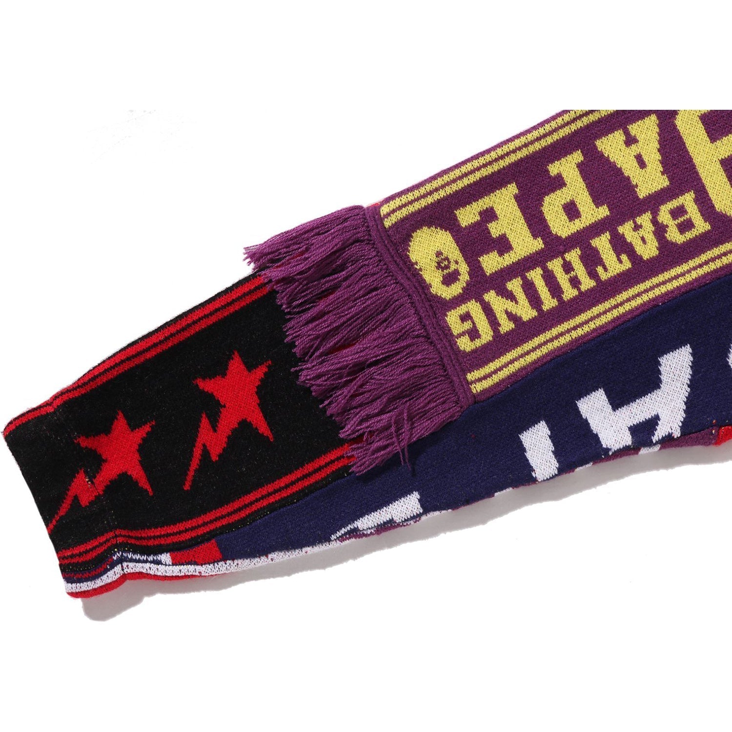 BAPE SCARF PATTERN REGULAR FIT TRACK JACKET MENS