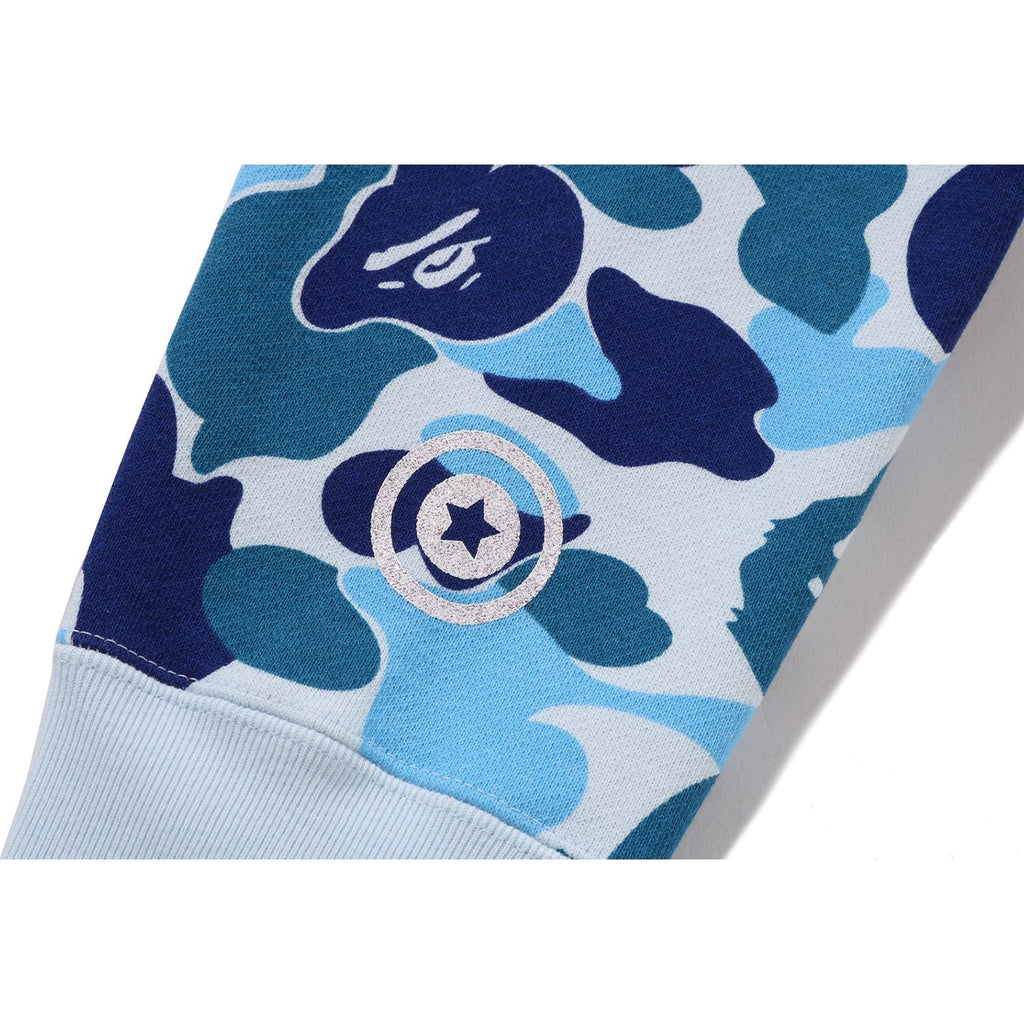 BAPE ABC CAMO CRYSTAL STONE SHARK CROPPED FULL ZIP HOODIE LADIES
