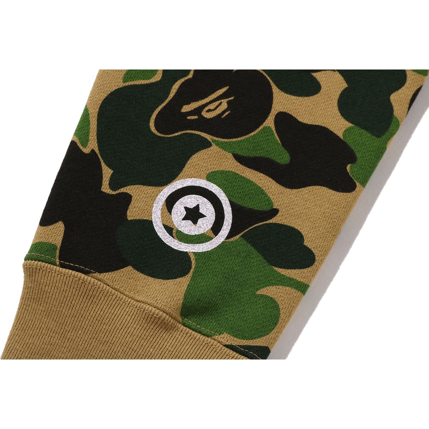 BAPE ABC CAMO CRYSTAL STONE SHARK CROPPED FULL ZIP HOODIE LADIES