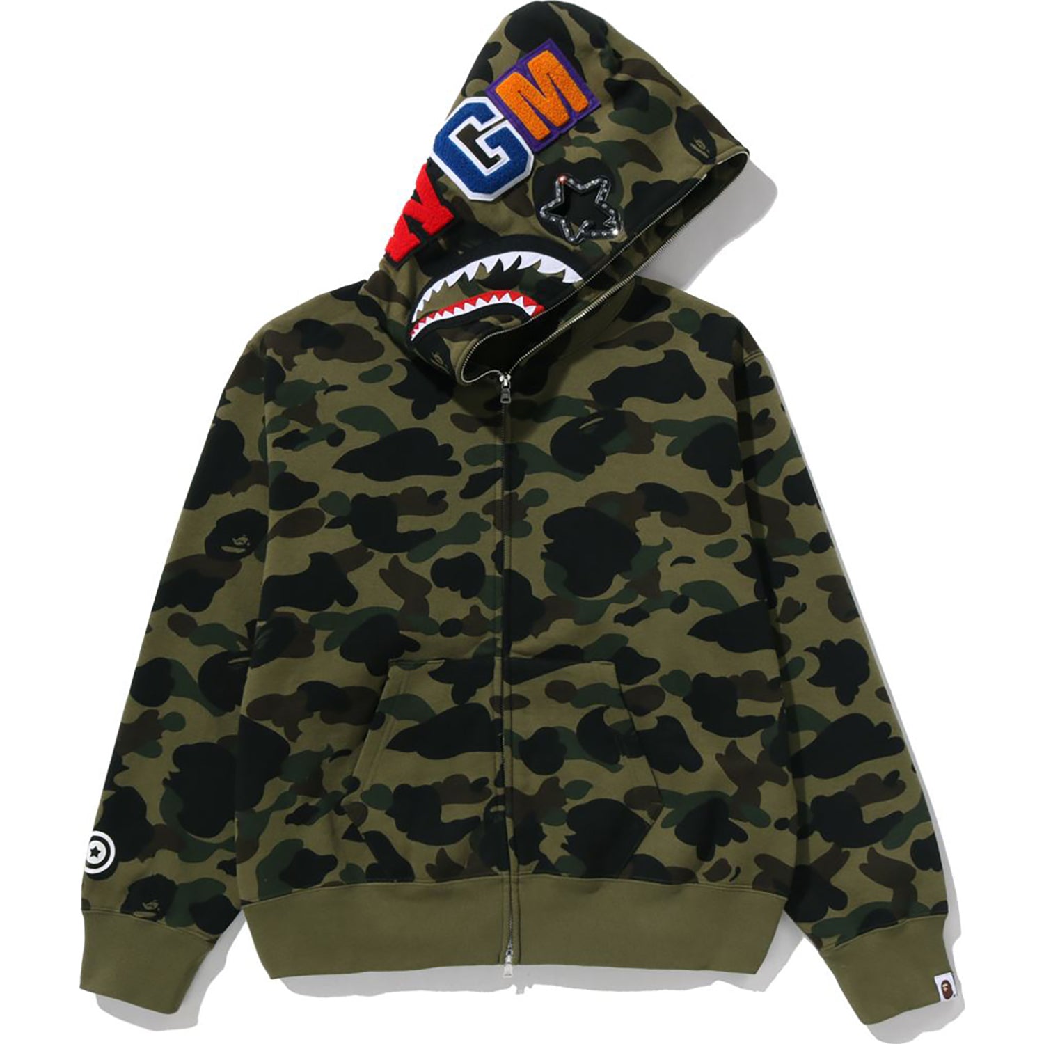 BAPE 1ST CAMO SHARK FULL ZIP HOODIE LADIES