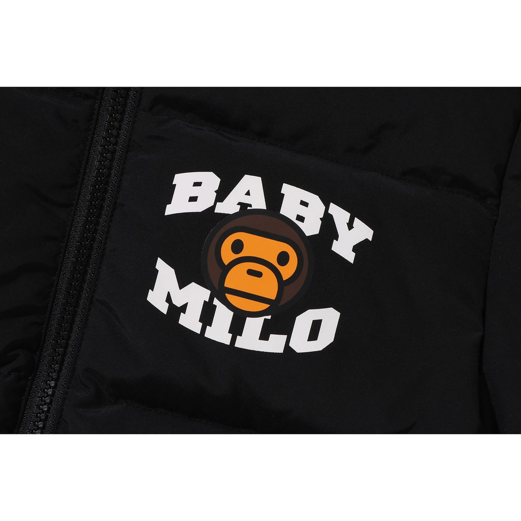 BAPE BABY MILO ZIP HOODIE DOWN JACKET KIDS