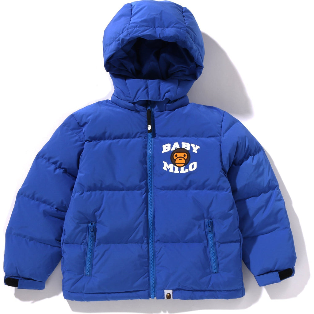BAPE BABY MILO ZIP HOODIE DOWN JACKET KIDS