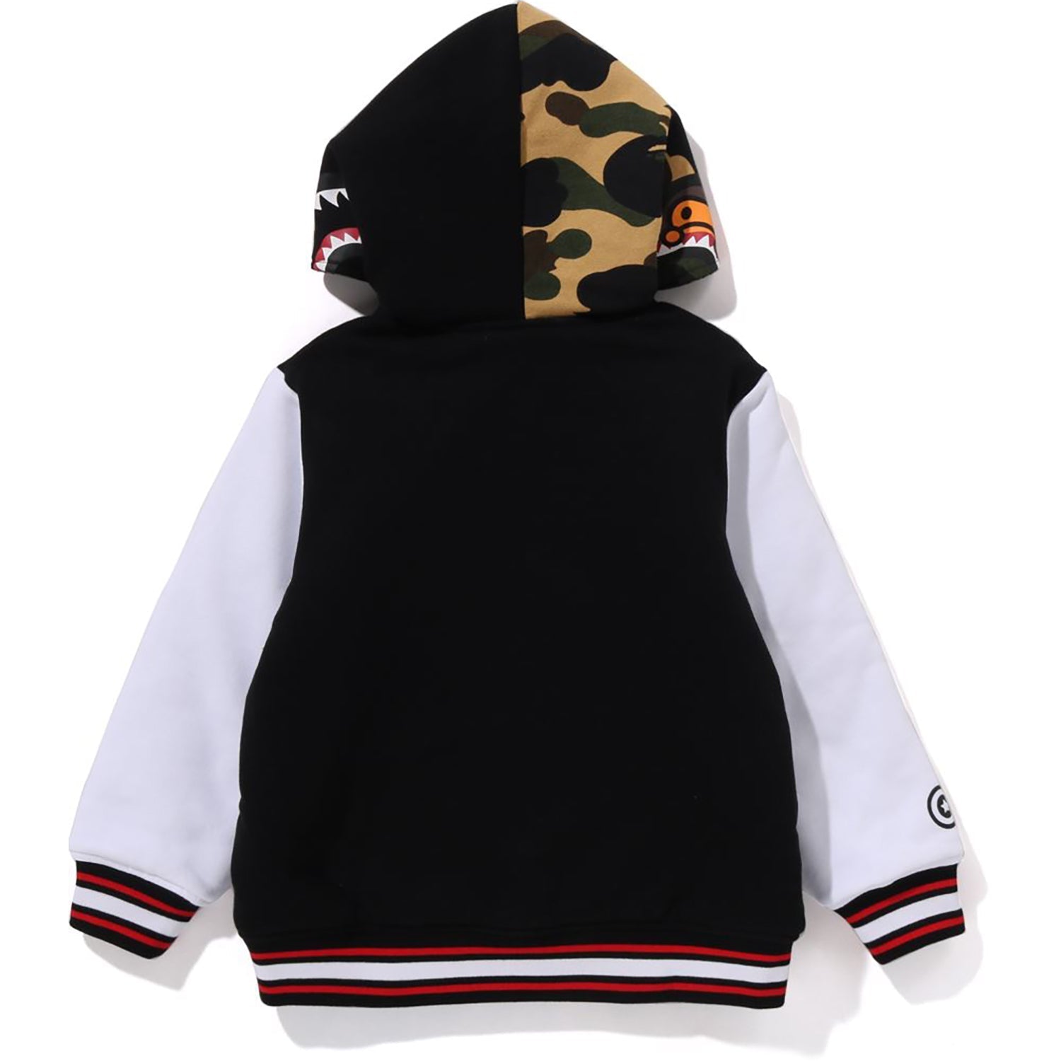 BAPE MILO SHARK HOODIE SWEAT VARSITY JACKET KIDS
