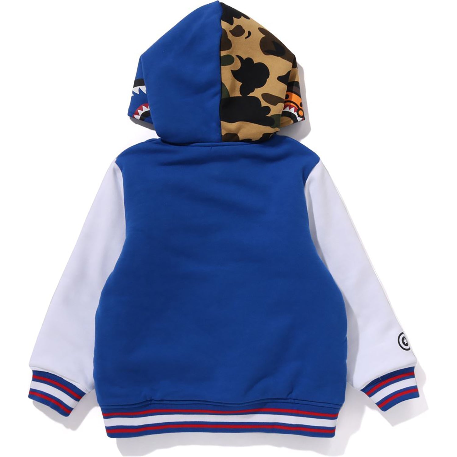 BAPE MILO SHARK HOODIE SWEAT VARSITY JACKET KIDS