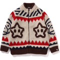 BAPE BABY MILO WOOL MIX COWICHAN CARDIGAN KIDS