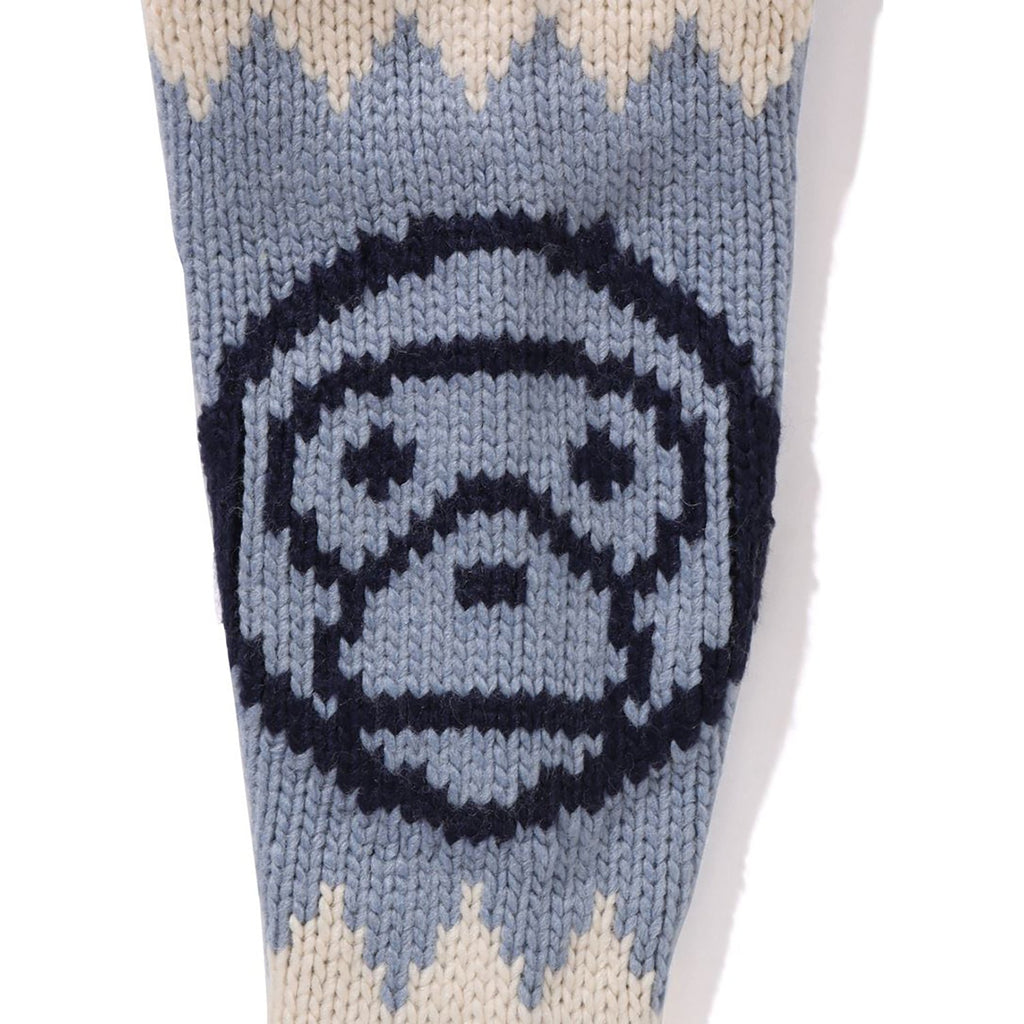 BAPE BABY MILO WOOL MIX COWICHAN CARDIGAN KIDS