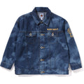 BAPE MILO HIGH TONE BLEACH LOOSE FIT 10OZ DENIM JACKET KIDS
