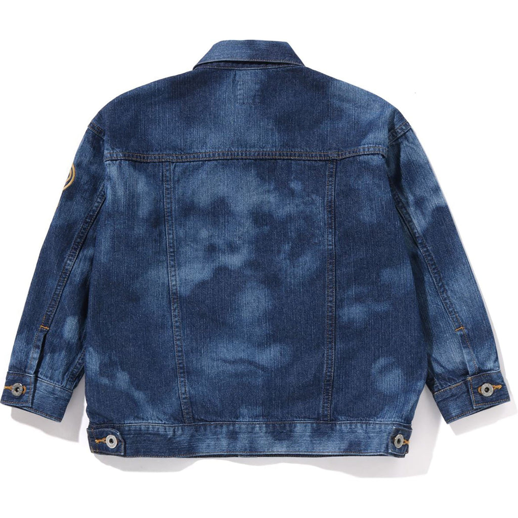 BAPE MILO HIGH TONE BLEACH LOOSE FIT 10OZ DENIM JACKET KIDS