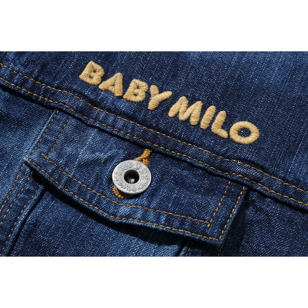 BAPE MILO HIGH TONE BLEACH LOOSE FIT 10OZ DENIM JACKET KIDS