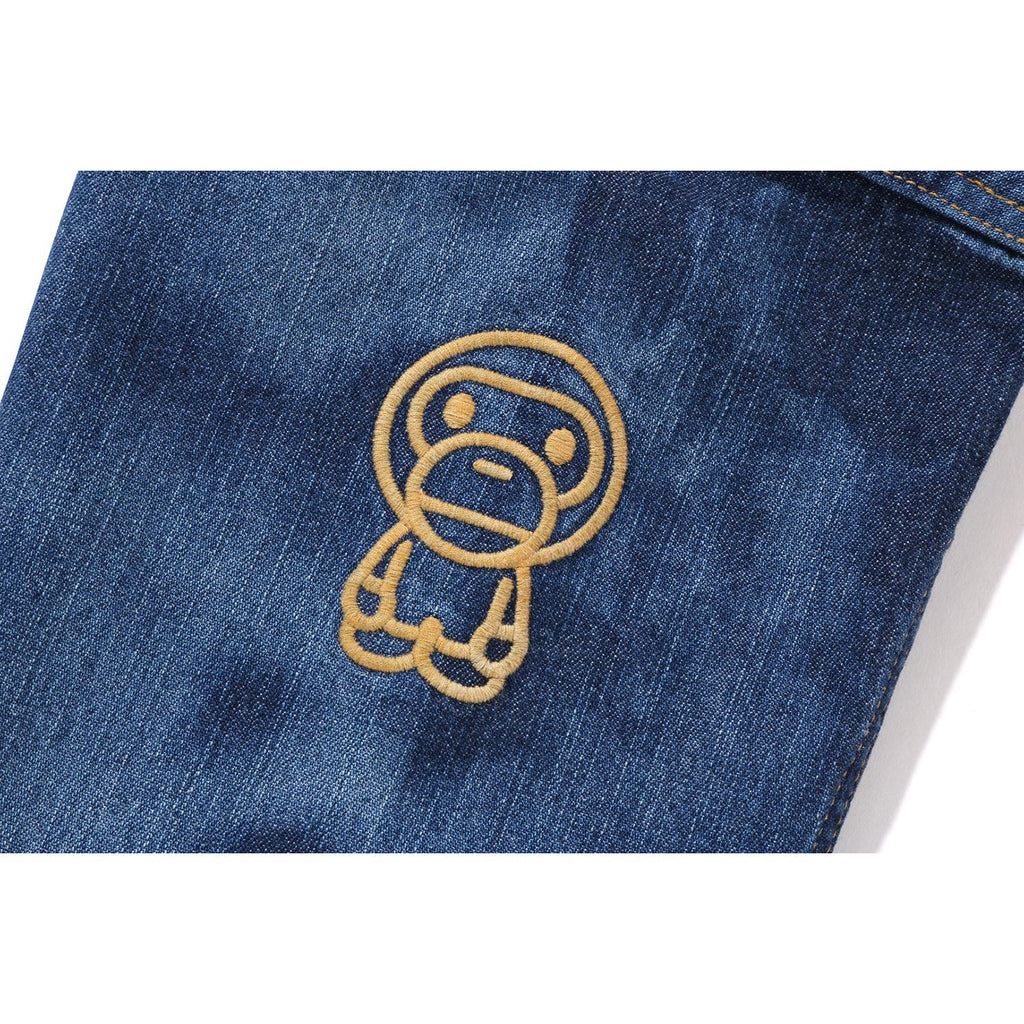 BAPE MILO HIGH TONE BLEACH LOOSE FIT 10OZ DENIM JACKET KIDS