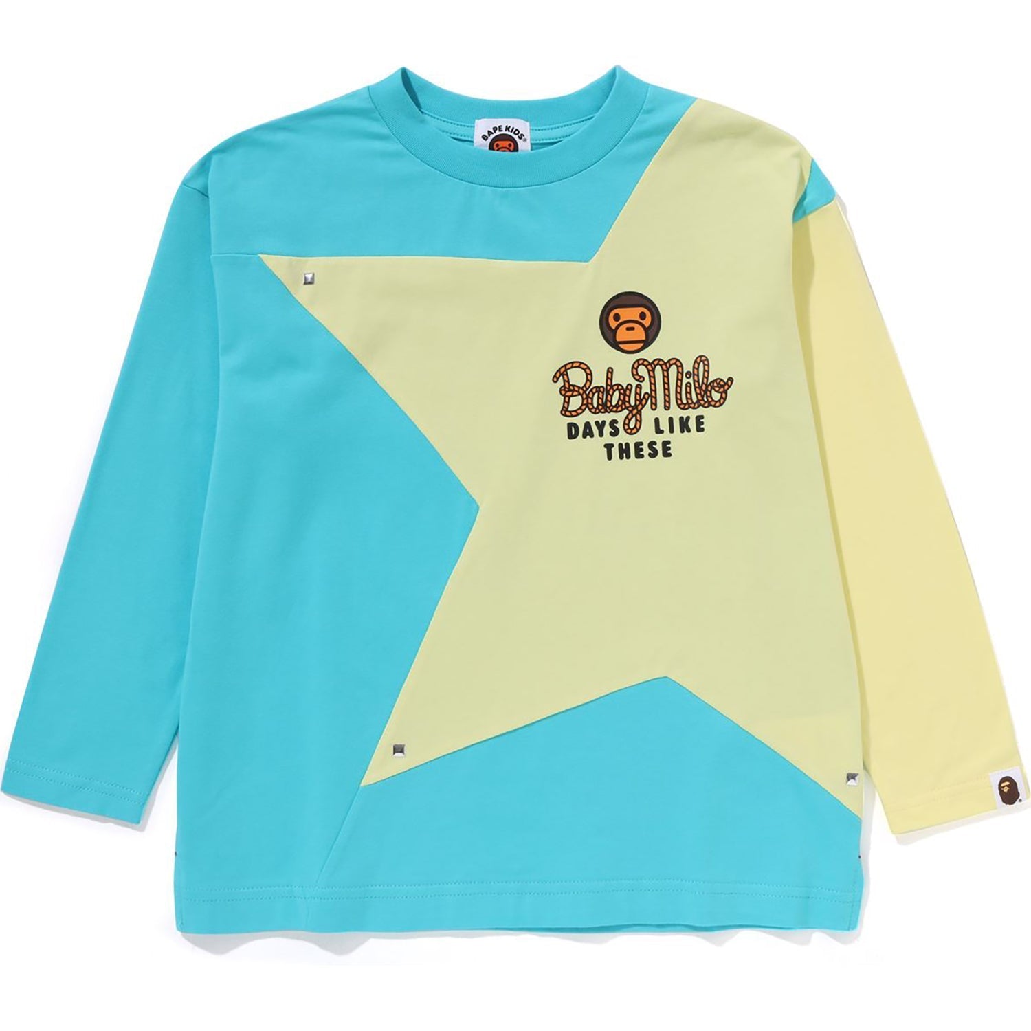 BAPE BABY MILO STA RELAXED FIT LS TEE KIDS