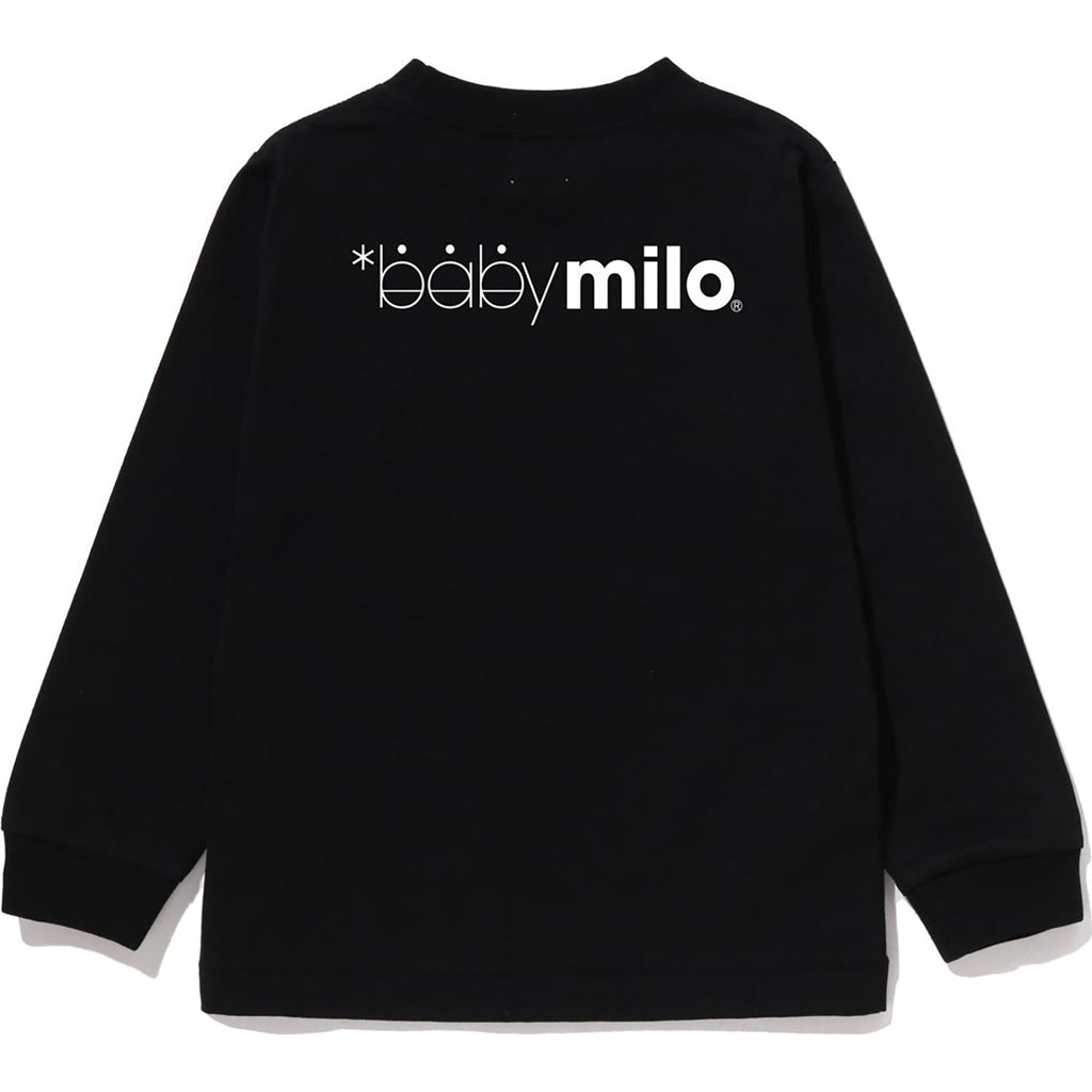 BAPE WINKING MILO FACE LS TEE KIDS