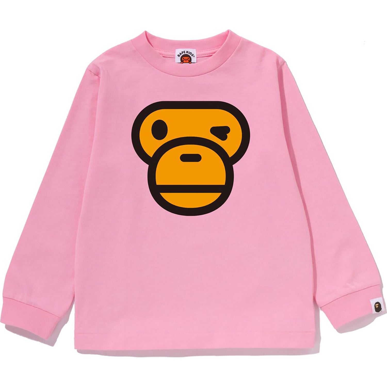 BAPE WINKING MILO FACE LS TEE KIDS