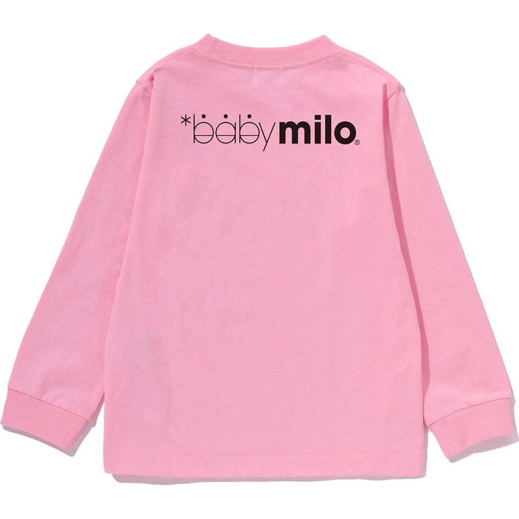BAPE WINKING MILO FACE LS TEE KIDS