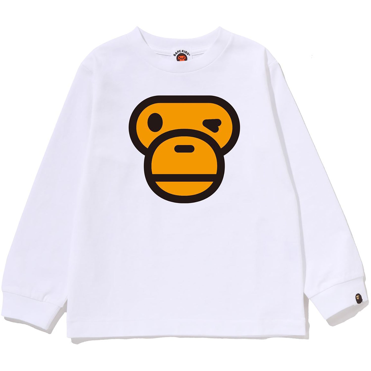 BAPE WINKING MILO FACE LS TEE KIDS