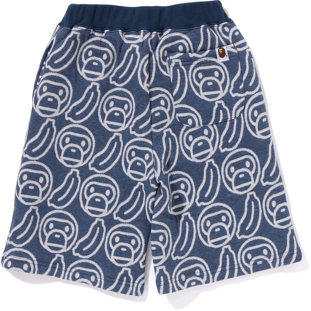 BAPE BANANA MILO KNIT JACQUARD SHORTS KIDS