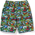 BAPE BABY MILO GAME PATTERN PACKABLE SHORTS KIDS