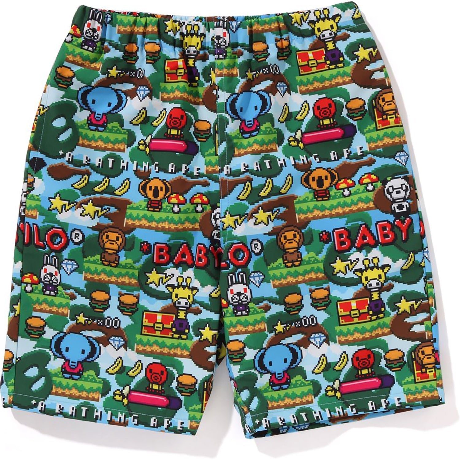 BAPE BABY MILO GAME PATTERN PACKABLE SHORTS KIDS