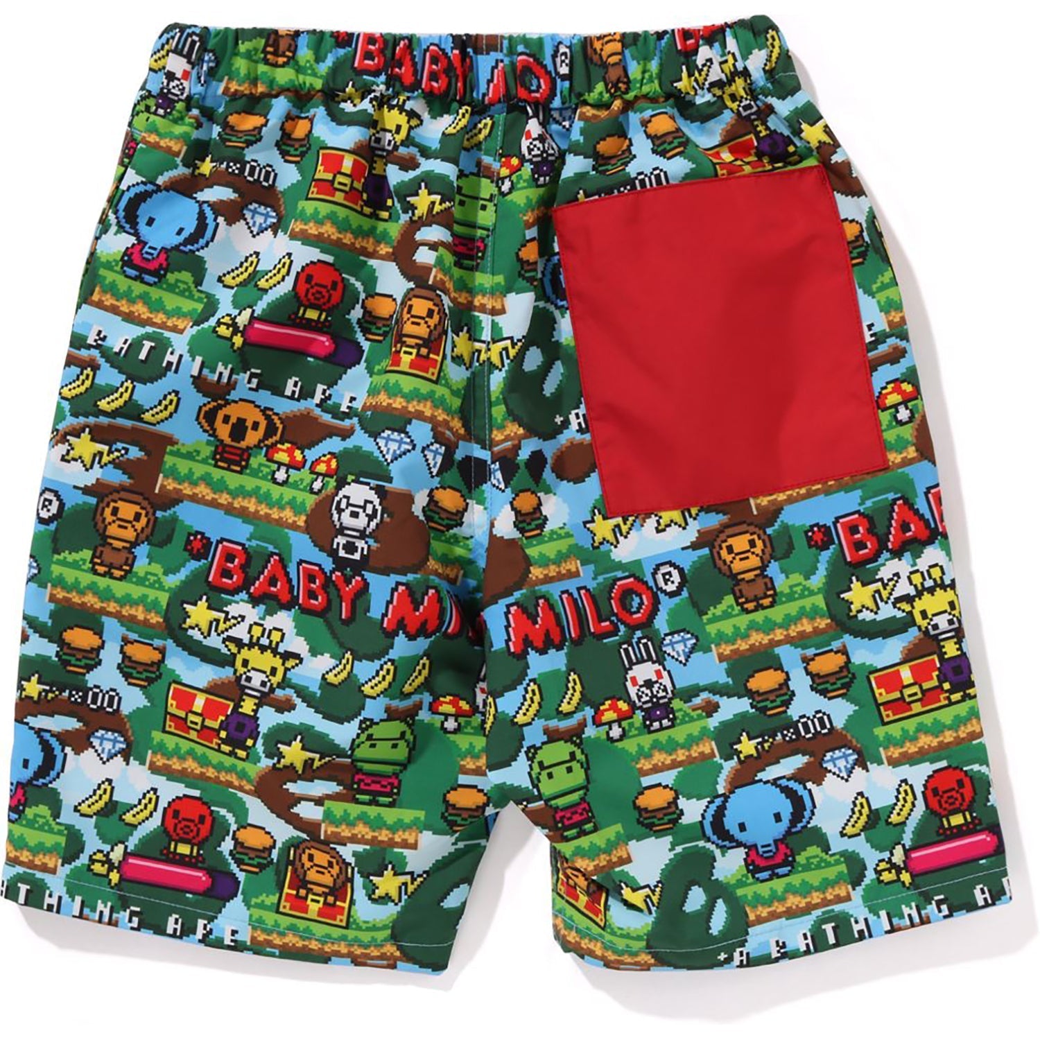 BAPE BABY MILO GAME PATTERN PACKABLE SHORTS KIDS