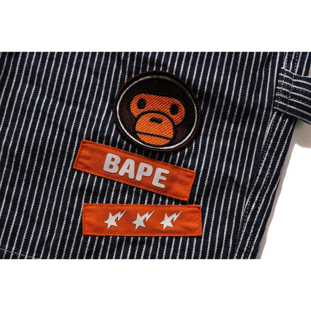 BAPE HICKORY MILO PATCH PAINTER SHORTS KIDS