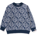 BAPE BANANA MILO KNIT JACQUARD CREWNECK SWEATSHIRT KIDS