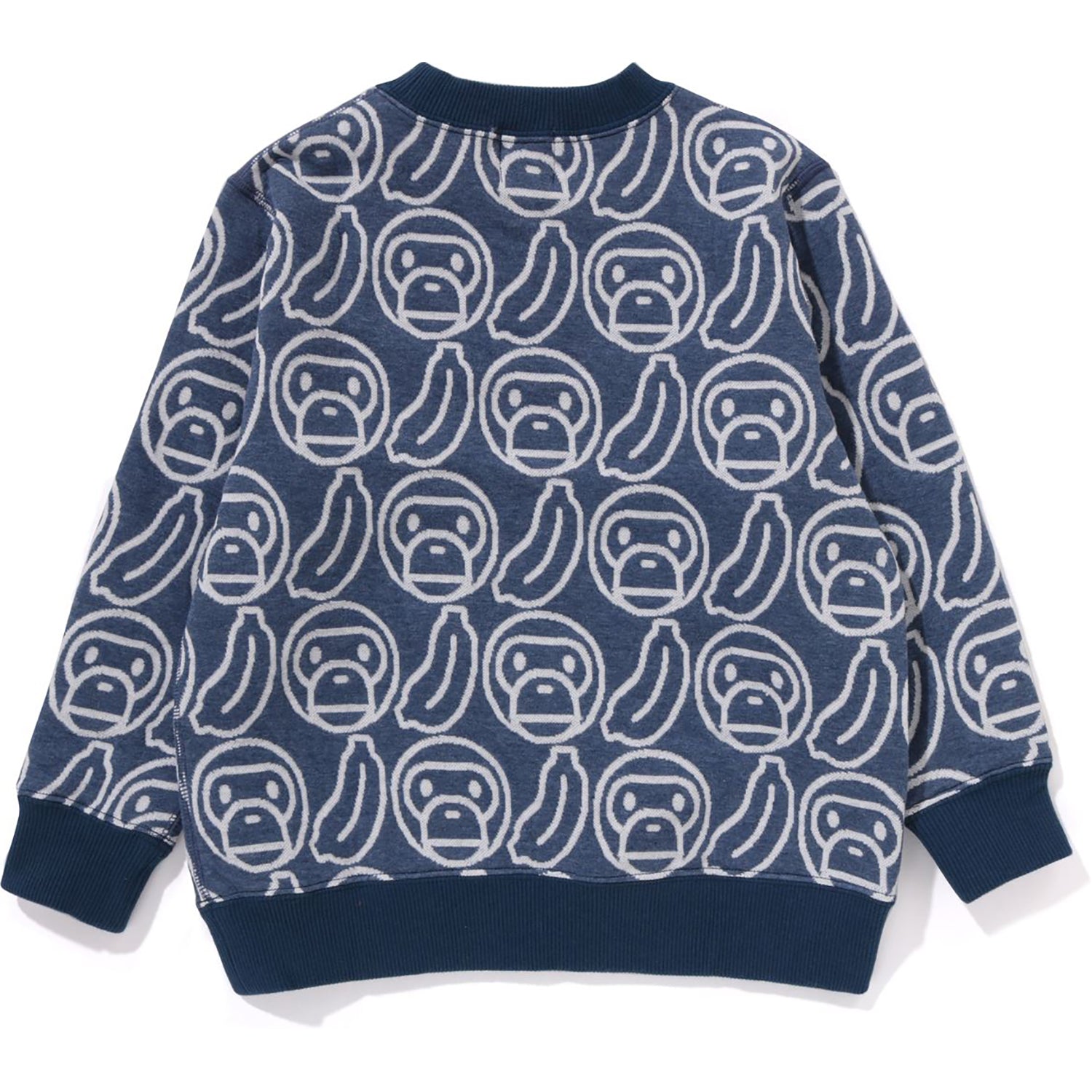 BAPE BANANA MILO KNIT JACQUARD CREWNECK SWEATSHIRT KIDS