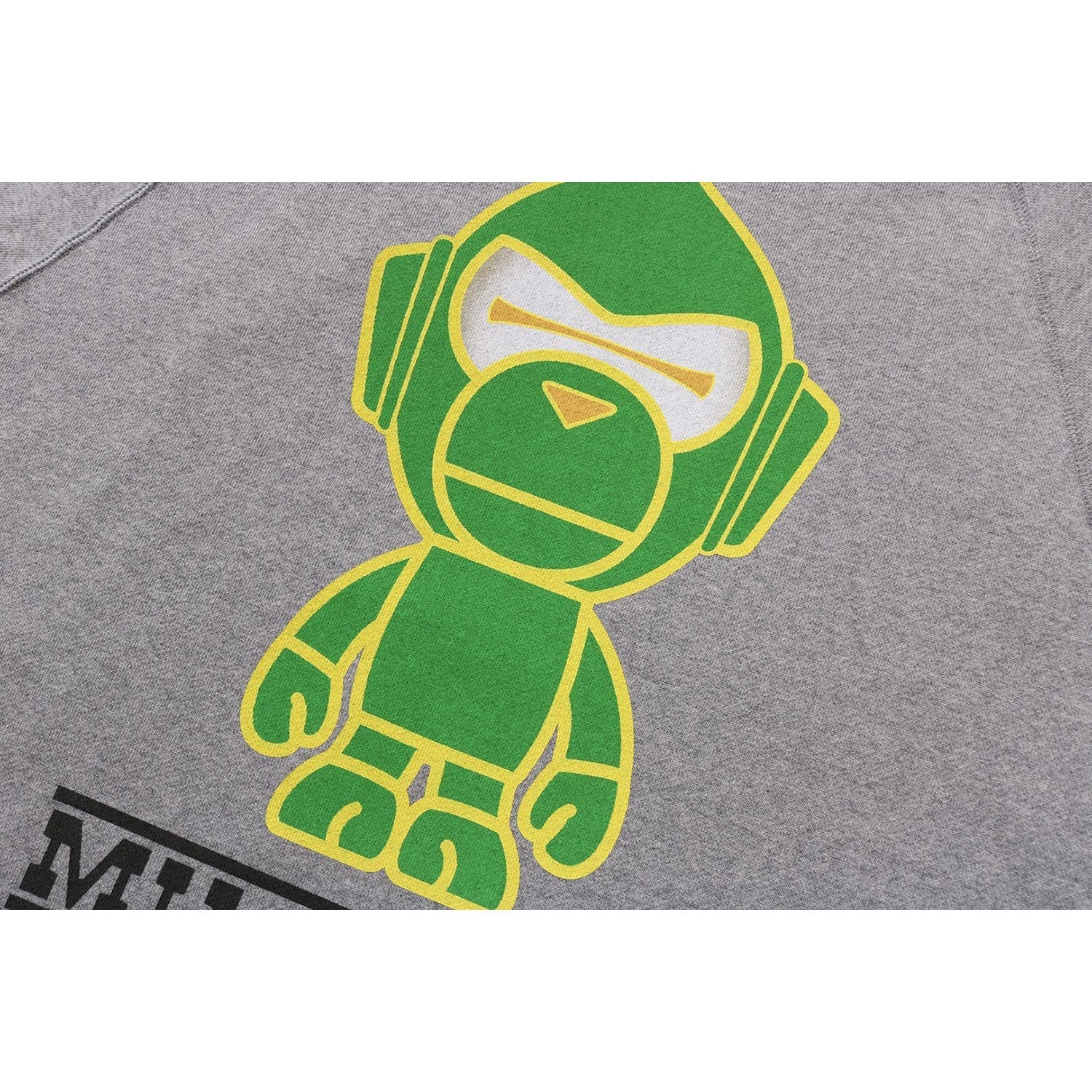 BAPE MILO BORG RELAXED FIT CREWNECK SWEATSHIRT MENS