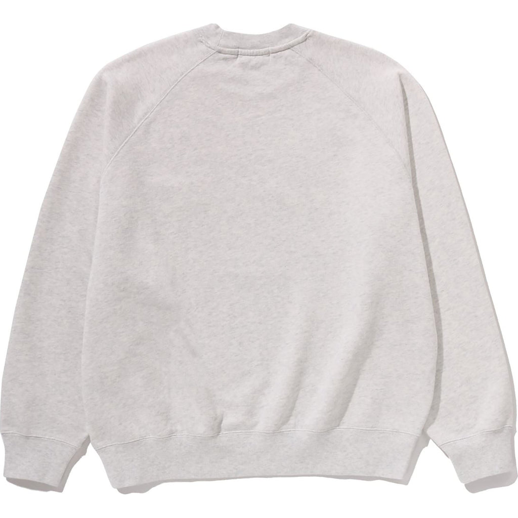BAPE HEAVY WASH BABY MILO RELAXED FIT CREWNECK SWEATSHIRT MENS