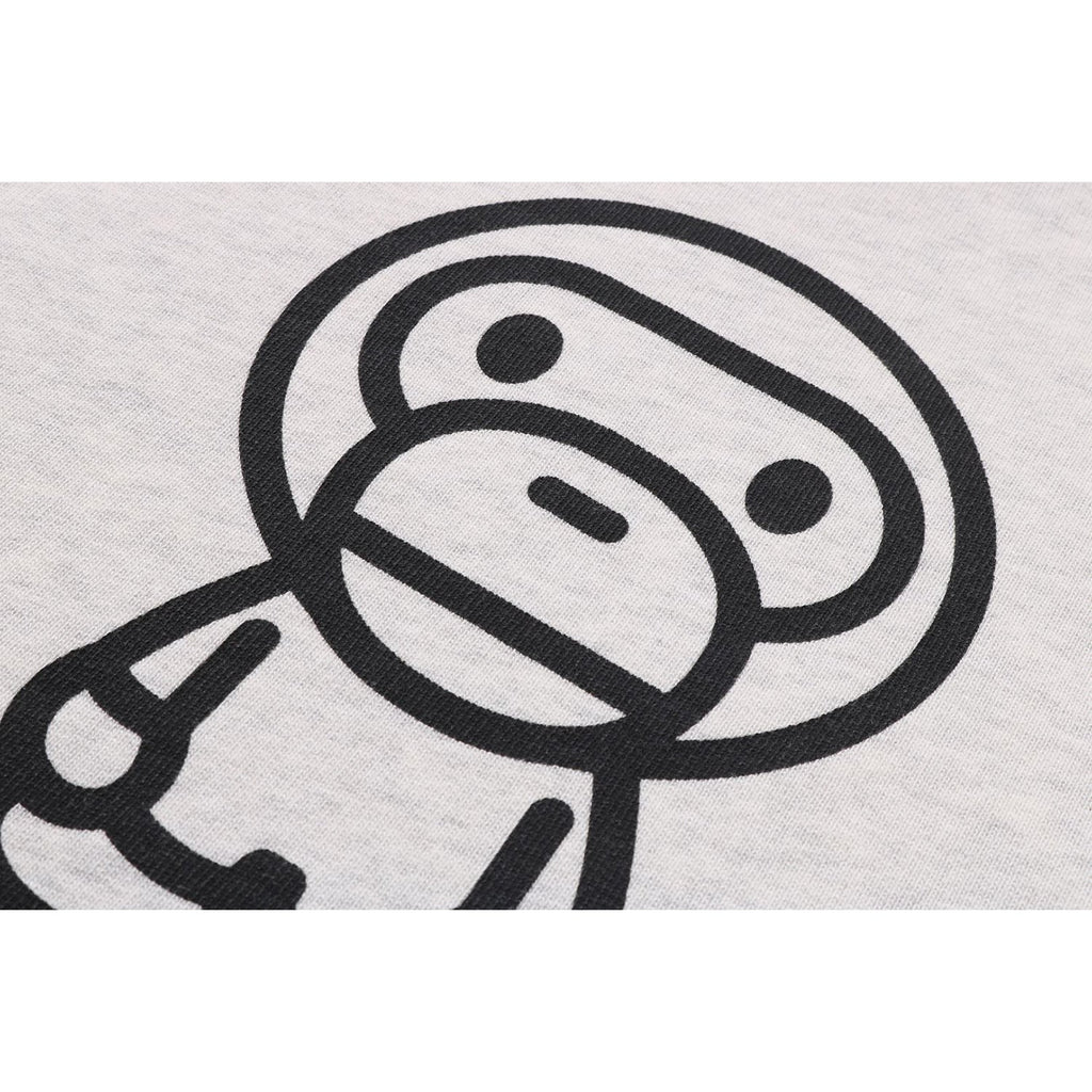BAPE HEAVY WASH BABY MILO RELAXED FIT CREWNECK SWEATSHIRT MENS