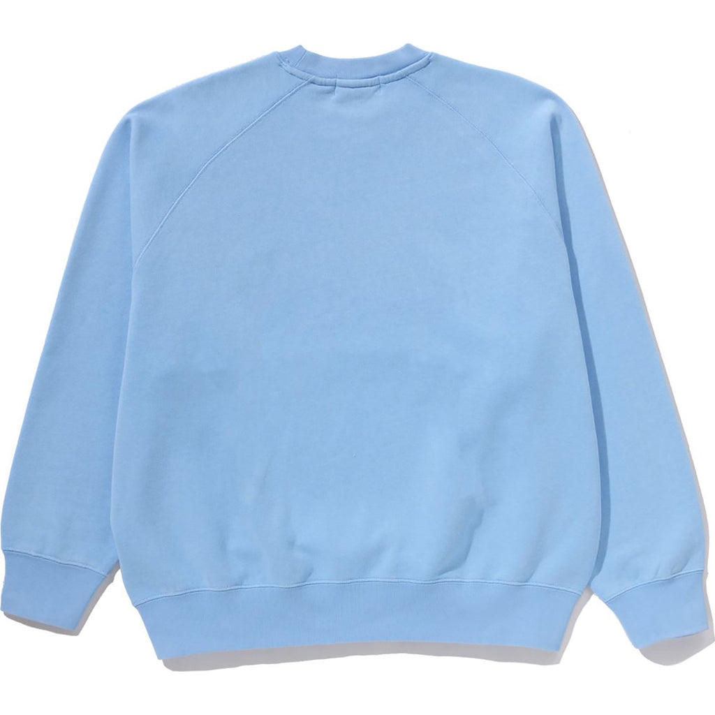 BAPE HEAVY WASH BABY MILO RELAXED FIT CREWNECK SWEATSHIRT MENS