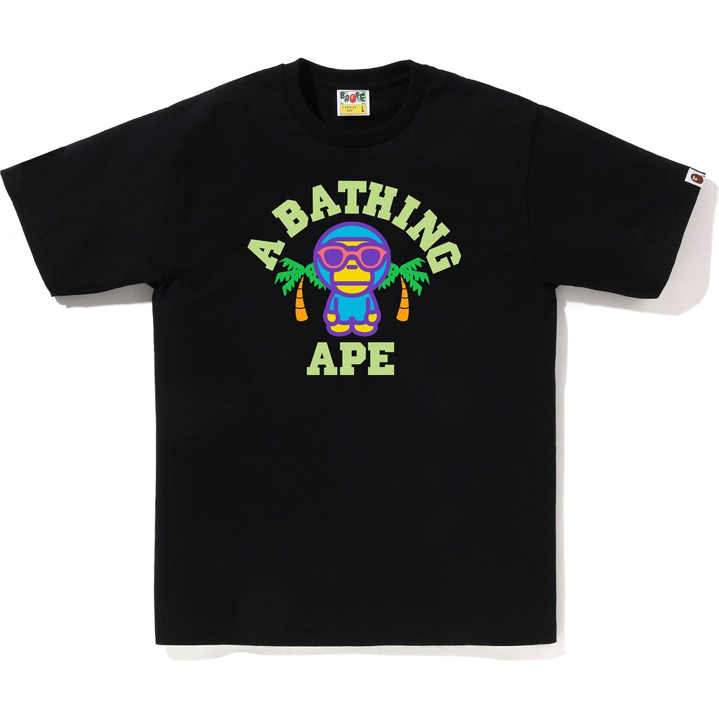 BAPE COLORS MILO COLLEGE SUMMER TEE MENS