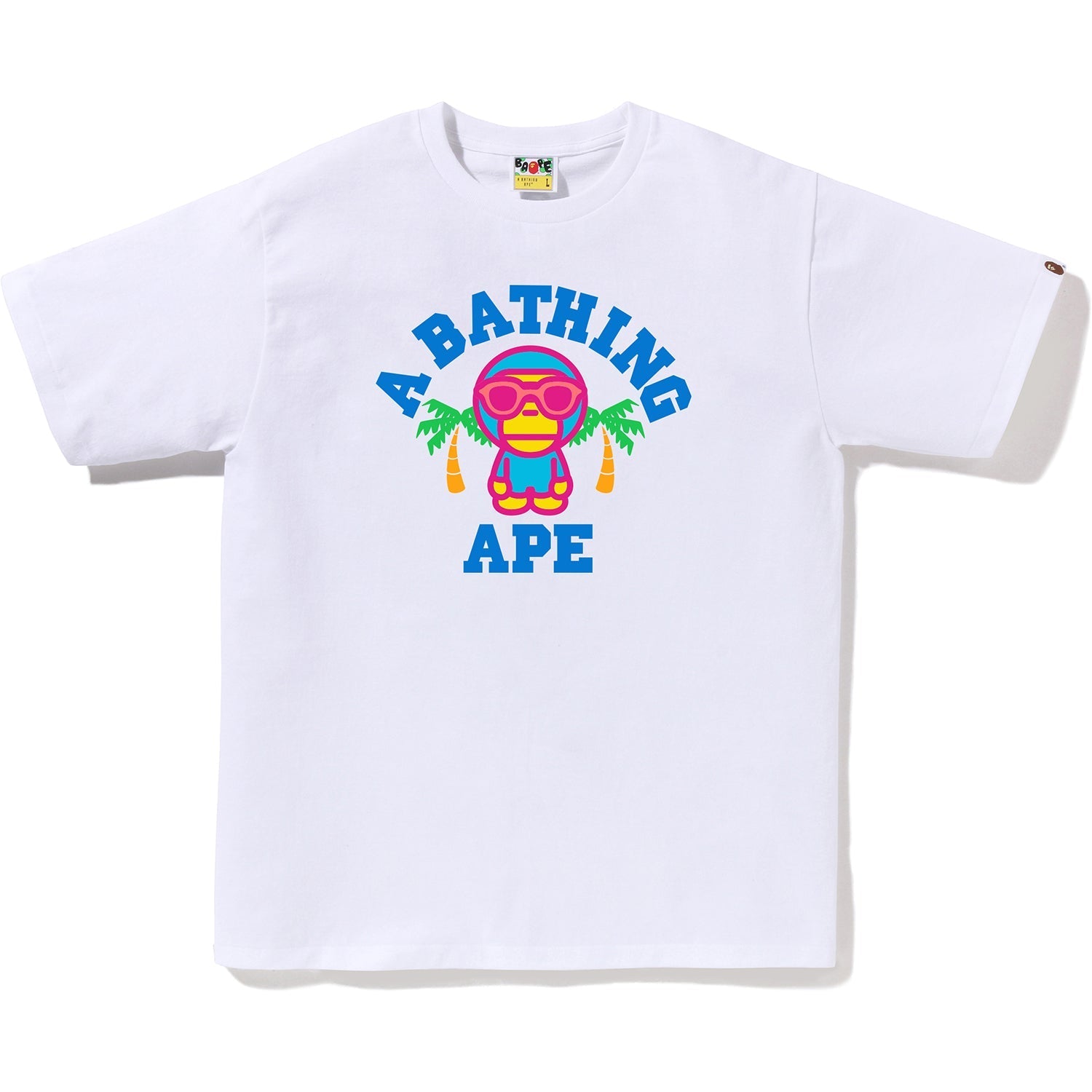 BAPE COLORS MILO COLLEGE SUMMER TEE MENS