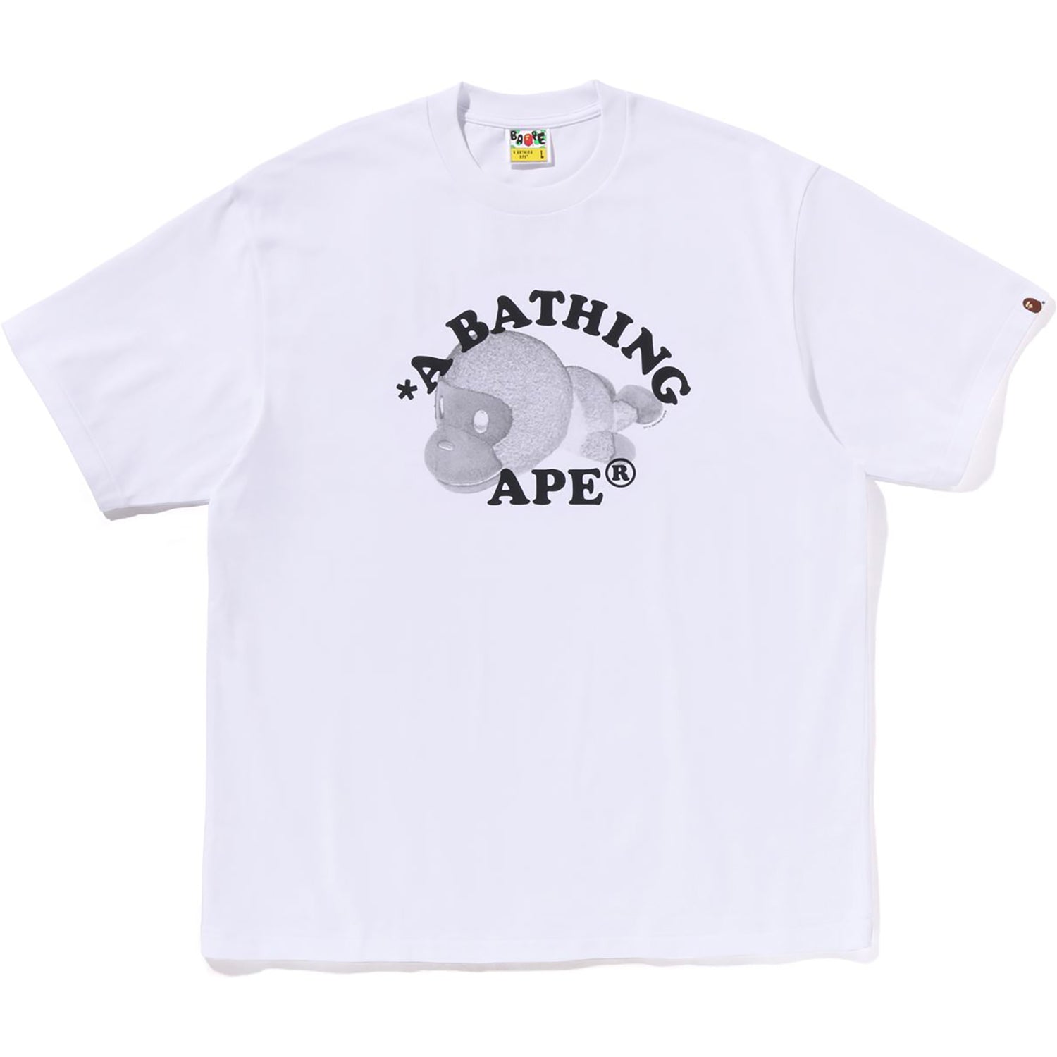 BAPE MILO COLLEGE RELAXED FIT TEE MENS