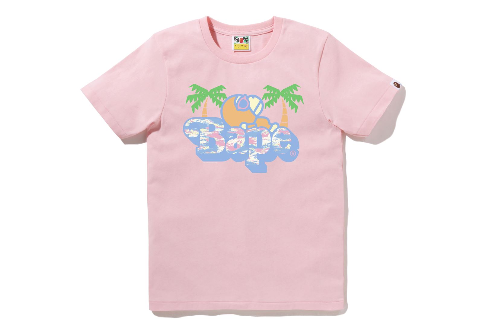 BAPE PALM TREE PATTERN MILO ON TEE LADIES