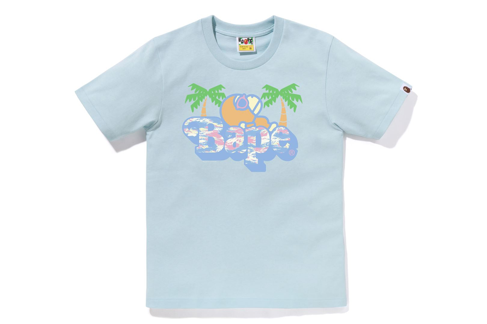 BAPE PALM TREE PATTERN MILO ON TEE LADIES