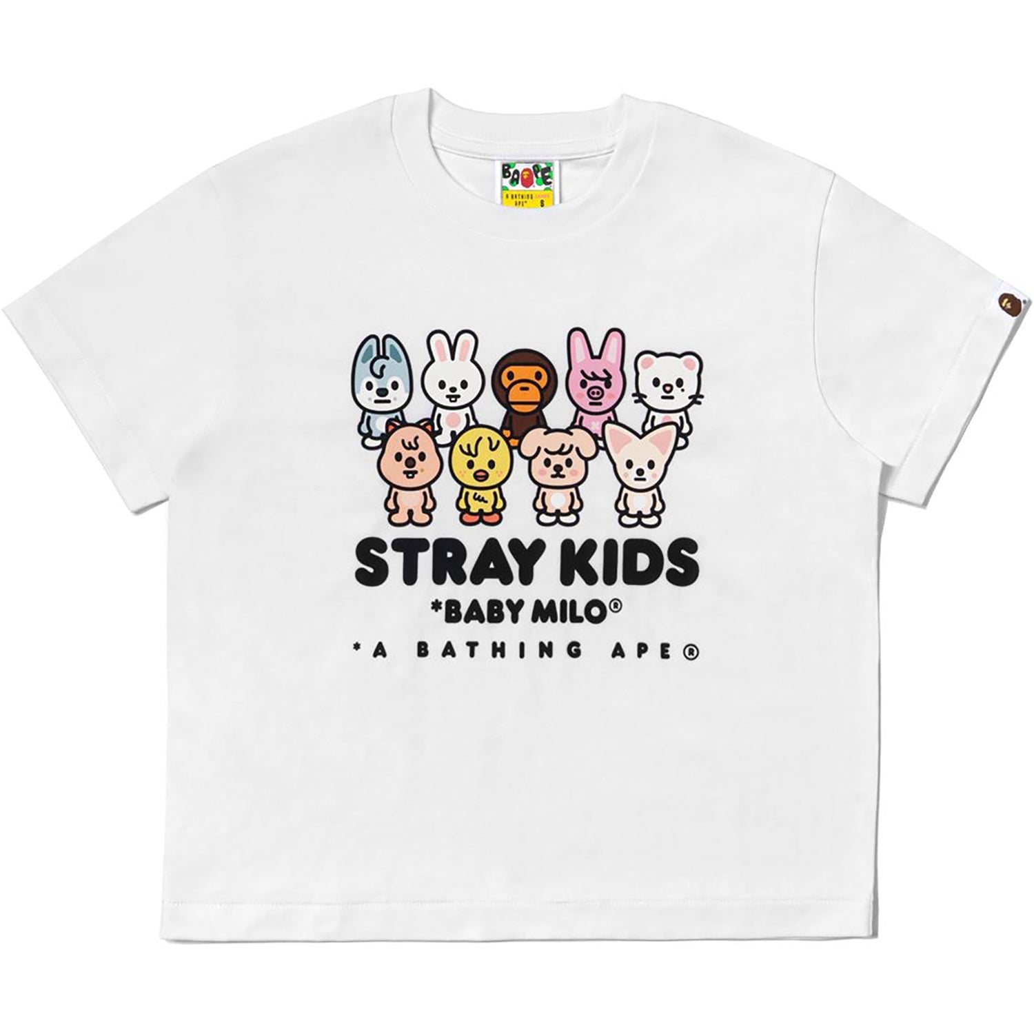 BAPE X STRAYKIDS BABY MILO WITH SKZOO FAMILY RELAXED FIT TEE LADIES