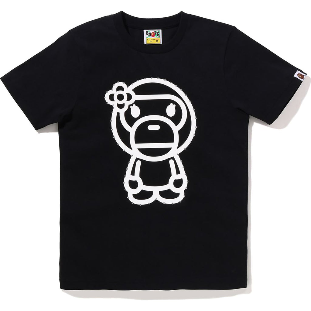 BAPE CRYSTAL STONE BIG BABY LISA TEE LADIES