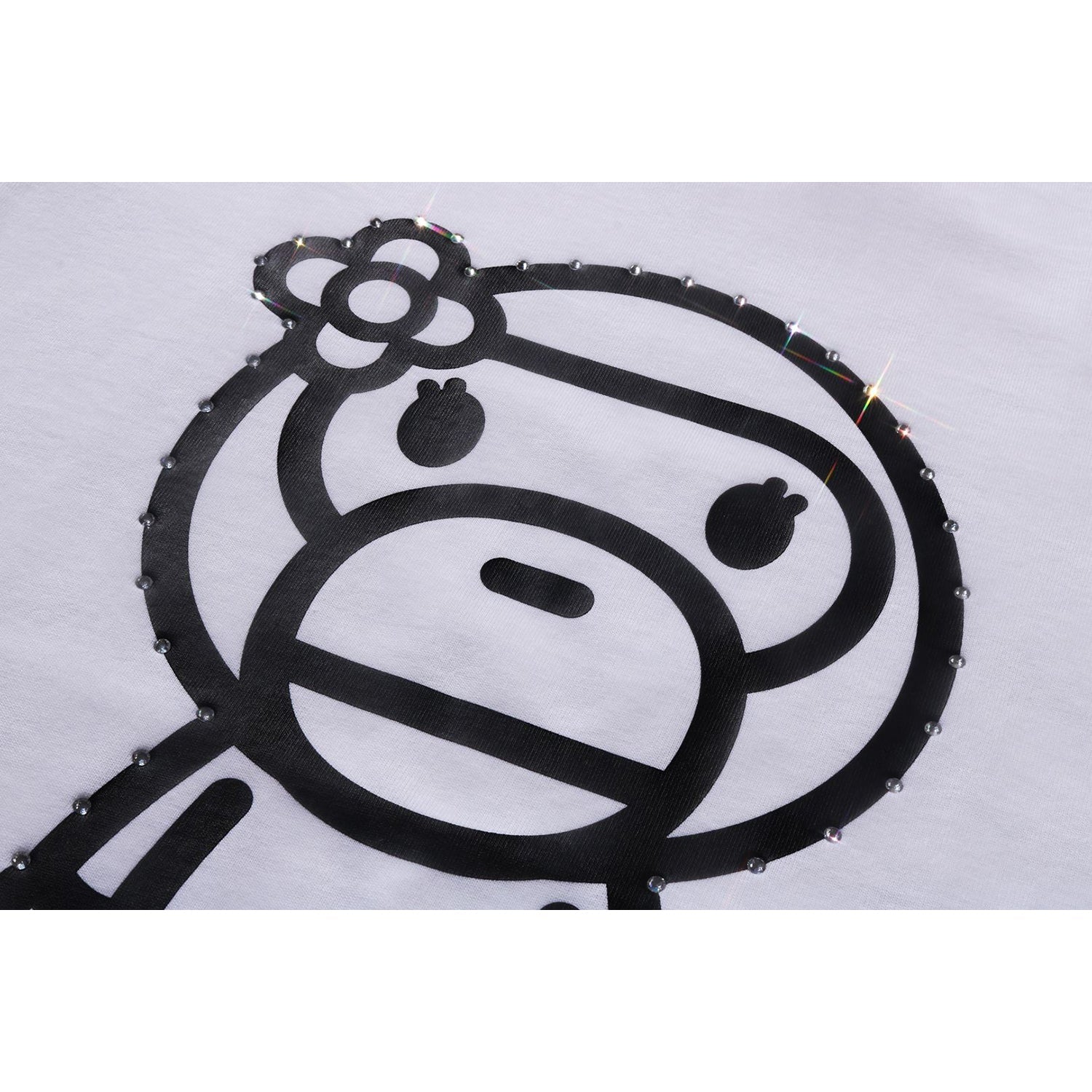 BAPE CRYSTAL STONE BIG BABY LISA TEE LADIES