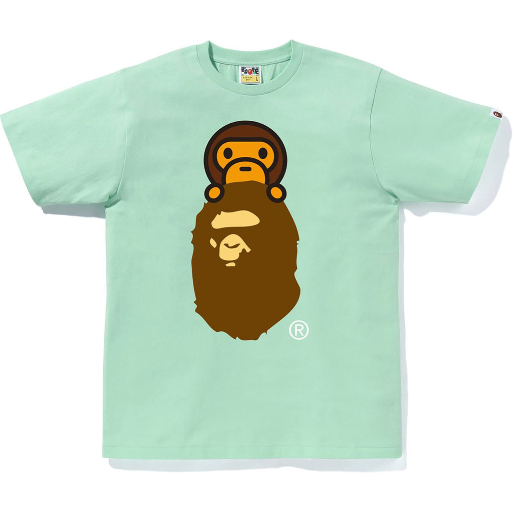 BAPE MILO ON APE HEAD TEE MENS