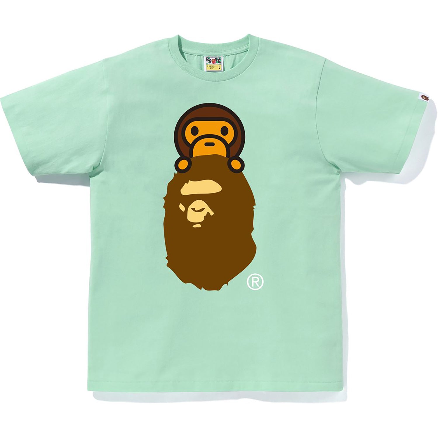 BAPE MILO ON APE HEAD TEE MENS
