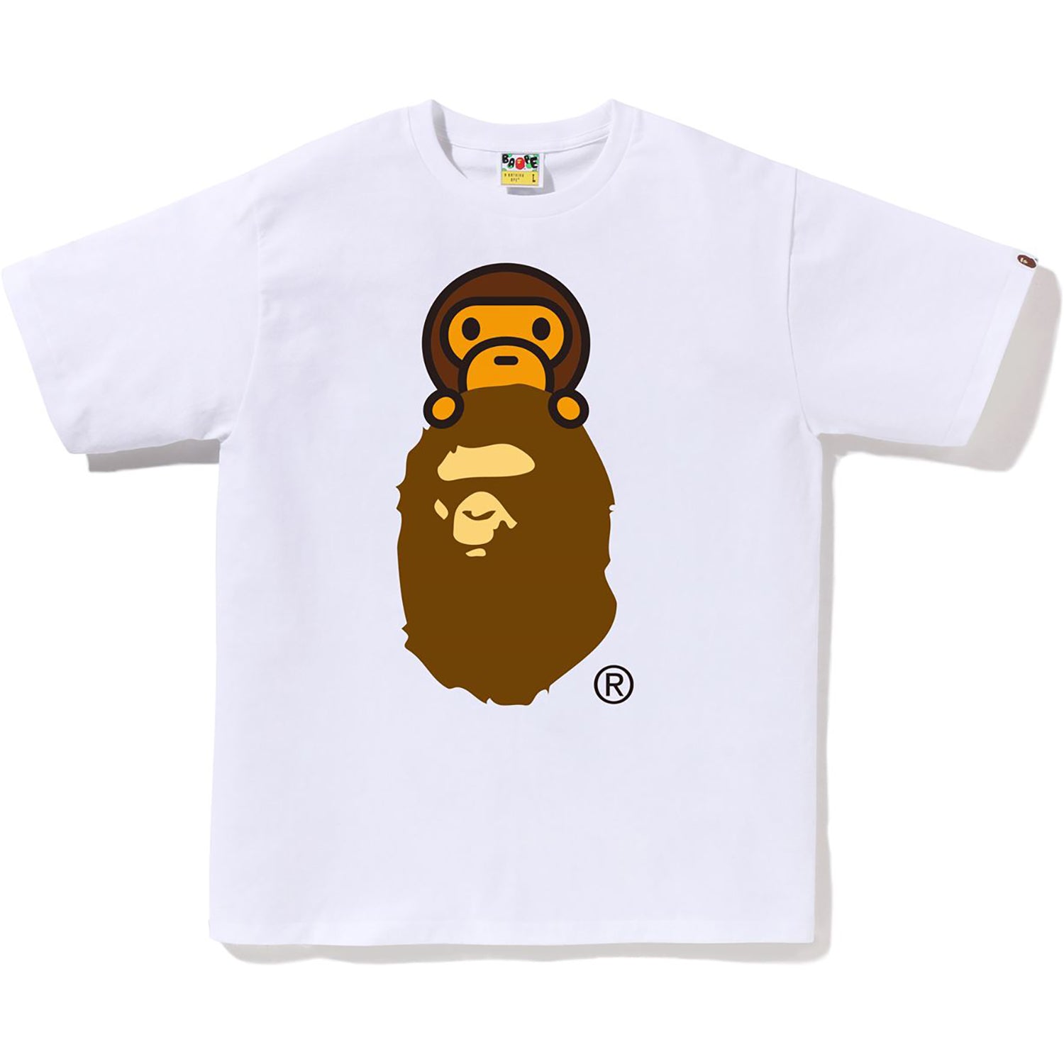 BAPE MILO ON APE HEAD TEE MENS