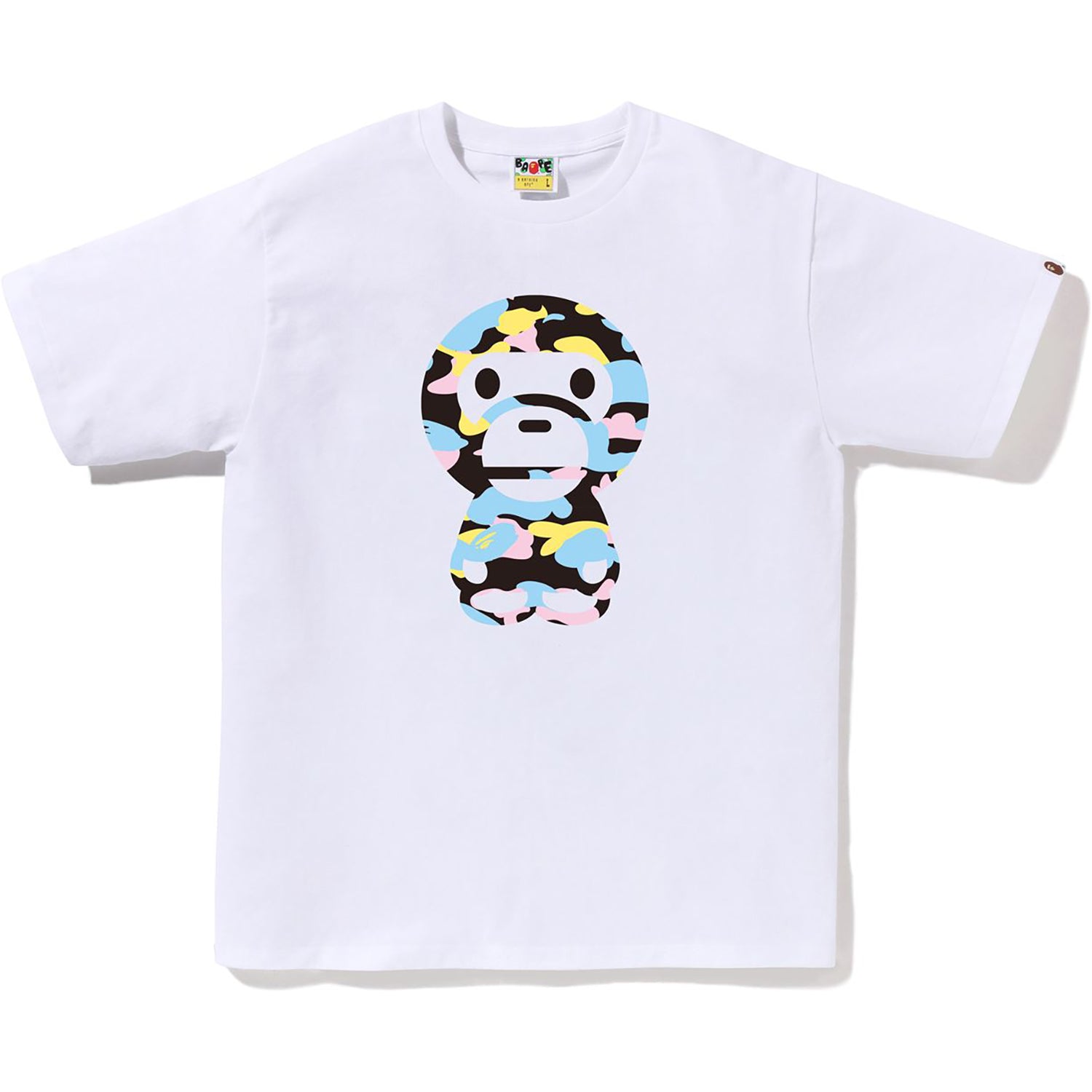 BAPE NEW MULTI CAMO BIG BABY MILO TEE MENS