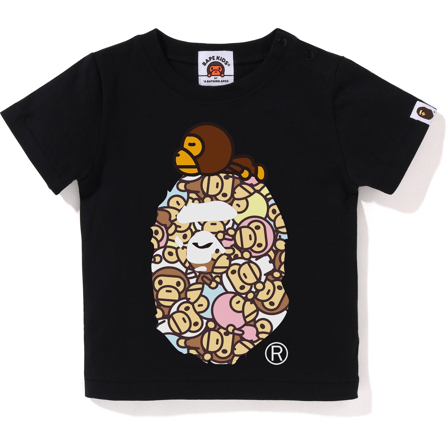 BAPE ALL BABY MILO MULTI MILO ON BIG APE TEE KB KIDS