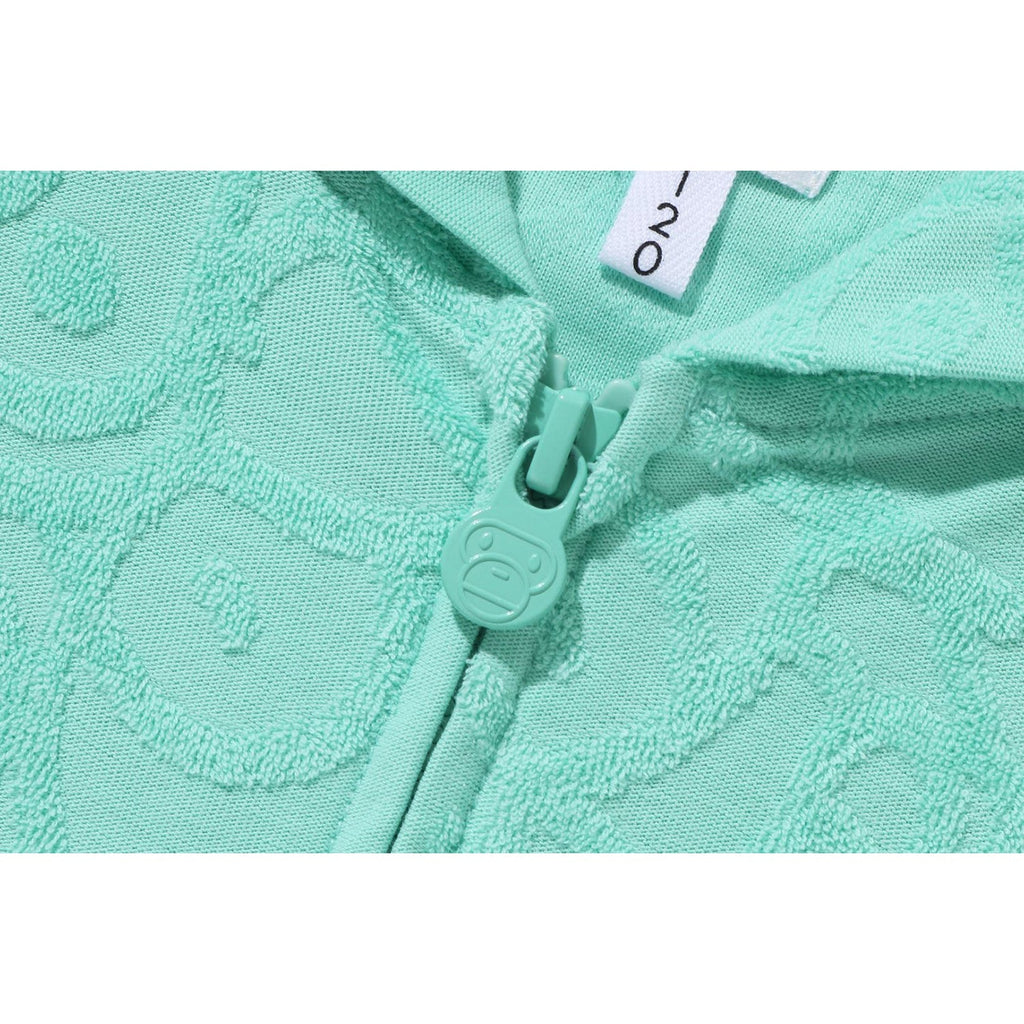 BAPE ALL BABY MILO PILE ZIP HOODIE KIDS
