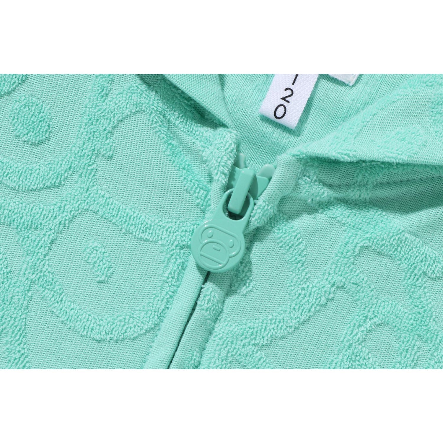 BAPE ALL BABY MILO PILE ZIP HOODIE KIDS