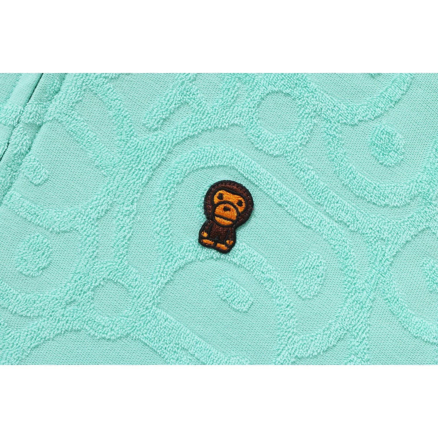BAPE ALL BABY MILO PILE ZIP HOODIE KIDS