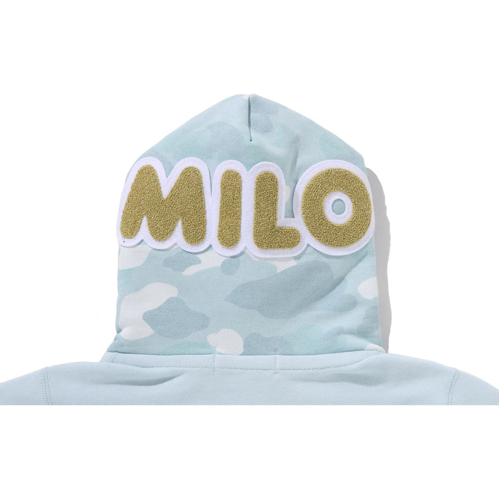 BAPE MILO SHARK CROPPED FULL ZIP DOUBLE HOODIE LADIES