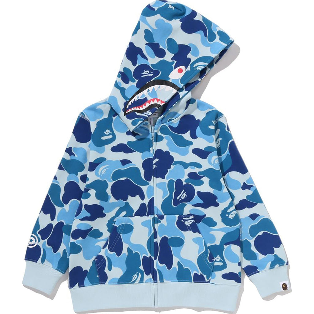BAPE ABC CAMO MILO SHARK ZIP HOODIE KIDS