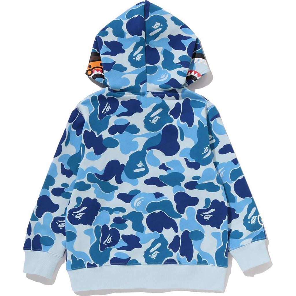 BAPE ABC CAMO MILO SHARK ZIP HOODIE KIDS