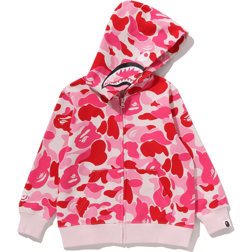 BAPE ABC CAMO MILO SHARK ZIP HOODIE KIDS